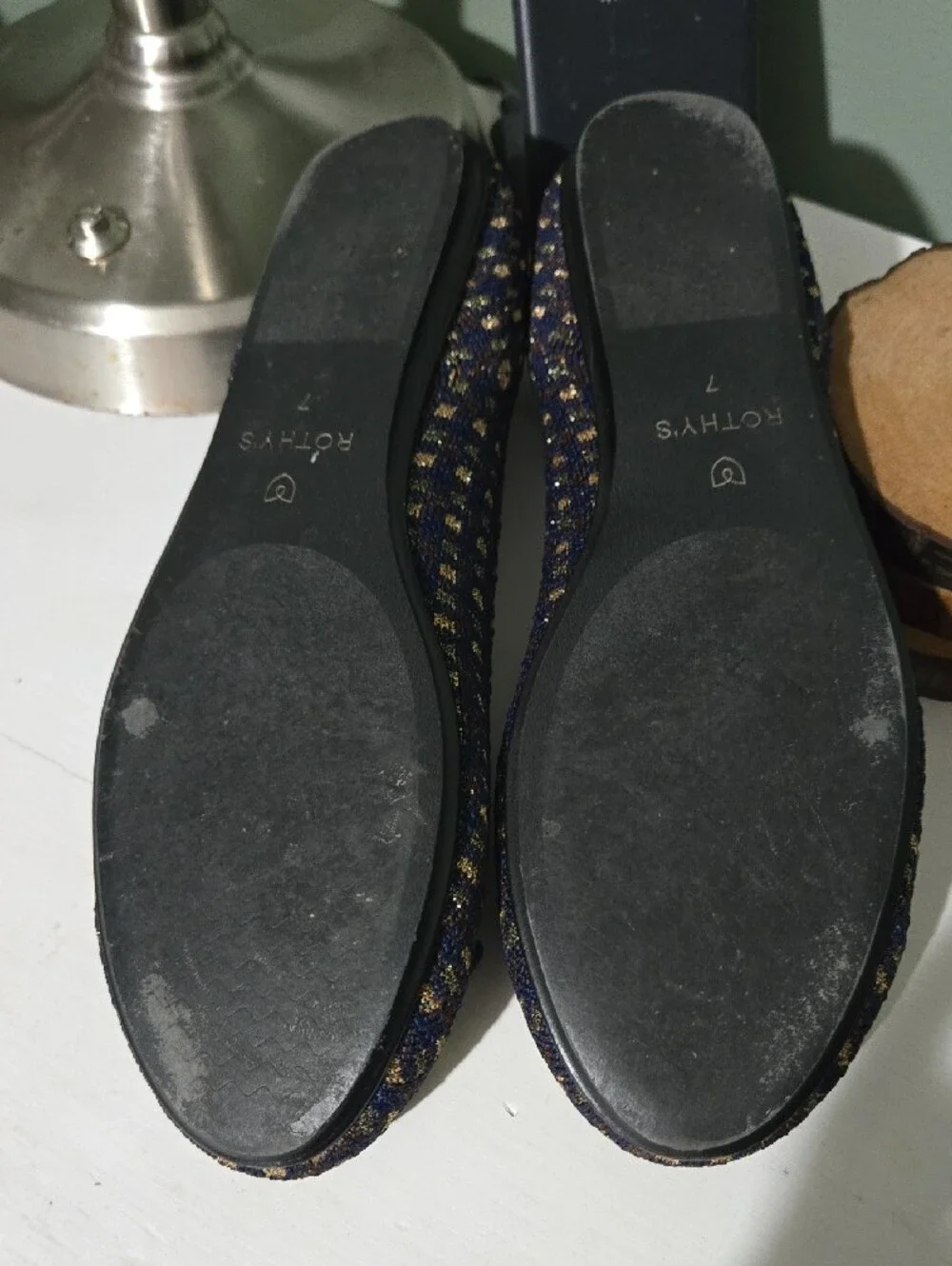 Rothys navy woven